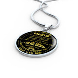 To my daughter: Birthday gift ideas for daughter, daughter necklace, to my daughter necklace, best gifts for daughter, birthday gifts for daughter, father and daughter necklace, daughter necklace from parents,  856fdgn