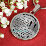 To my son:Birthday gift ideas for son, son necklace, to my son necklace, son necklace from parents, best gifts for son, birthday gifts for son, mother and son necklace, special son necklace  822fsbn