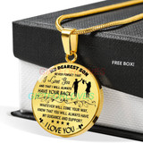 To my son:Birthday gift ideas for son, son necklace, to my son necklace, son necklace from parents, best gifts for son, birthday gifts for son, mother and son necklace, special son necklace  822fsbn