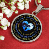 To my son:Birthday gift ideas for son, son necklace, to my son necklace, son necklace from parents, best gifts for son, birthday gifts for son, mother and son necklace, special son necklace  727fsgn