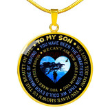 To my son:Birthday gift ideas for son, son necklace, to my son necklace, son necklace from parents, best gifts for son, birthday gifts for son, mother and son necklace, special son necklace  727fsgn