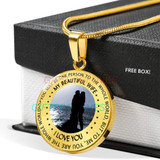 To my wife: amazing wife necklace, wife necklace,to my gorgeous wife, to my wife necklace, birthday gifts for wife, best gifts for wife, my beautiful wife necklace, to my future wife, birthday gifts for her  492fwbn