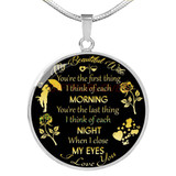 To my wife: amazing wife necklace, wife necklace,to my gorgeous wife, to my wife necklace, birthday gifts for wife, best gifts for wife, my beautiful wife necklace, to my future wife, birthday gifts for her  490fwgn