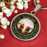 To my wife: amazing wife necklace, wife necklace,to my gorgeous wife, to my wife necklace, birthday gifts for wife, best gifts for wife, gearbubble wife necklace, to my future wife, birthday gifts for her  478fwgn
