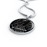 To my grandson: Grandson necklace, to my grandson necklace, best gifts for grandson, birthday gifts for grandson, grandmother and grandson necklace, special grandson necklace  469fSsn