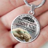 To my grandson: Grandson necklace, to my grandson necklace, best gifts for grandson, birthday gifts for grandson, grandmother and grandson necklace, special grandson necklace  461fSbn