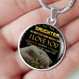To my daughter: daughter necklace, to my daughter necklace, best gifts for daughter, birthday gifts for daughter, father and daughter necklace, daughter necklace from parents, special daughter necklace  459fdgn