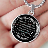 To my grandson: Grandson necklace, to my grandson necklace, best gifts for grandson, birthday gifts for grandson, grandmother and grandson necklace, special grandson necklace  453fSsn