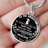 To my daughter: daughter necklace, to my daughter necklace, best gifts for daughter, birthday gifts for daughter, father and daughter necklace, daughter necklace from parents, special daughter necklace  429fdsn