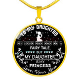 To my daughter: daughter necklace, to my daughter necklace, best gifts for daughter, birthday gifts for daughter, father and daughter necklace, daughter necklace from parents, special daughter necklace  429fdsn