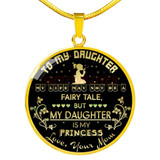 To my daughter: daughter necklace, to my daughter necklace, best gifts for daughter, birthday gifts for daughter, father and daughter necklace, daughter necklace from parents, special daughter necklace  429fdgn