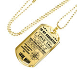 To my daughter:Special necklace for daughter, luxury dog tag for daughter from mom,amazing gift for daughter,special dog tag for daughter
