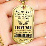 to my son;dog tag for son,to my son dog tag,best gift for son,special birthday gift for son from dad,amazing dog tag for son