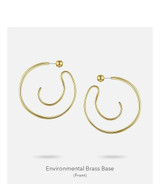 Big Circle Hoop Earrings