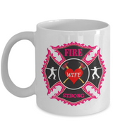 To my wife: coffee mug for the firefighter's wife, wife coffee mug, best gifts for wife, birthday gifts for wife, husband and wife coffee mug, beautiful wife coffee mug, to my wife coffee mug, gorgeous wife coffee mug 1048