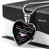 To my wife: Gift for Christmas 2018, Christmas gift ideas for wife, beautiful wife necklace, wife necklace, to my wife necklace, best gifts for wife, birthday gifts for wife, husband and wife necklace 946