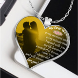 To my wife: Gift for Christmas 2018, Christmas gift ideas for wife, beautiful wife necklace, wife necklace, to my wife necklace, best gifts for wife, birthday gifts for wife, husband and wife necklace 938