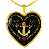 To my wife: Gift for Christmas 2018, Christmas gift ideas for wife, beautiful wife necklace, wife necklace, to my wife necklace, best gifts for wife, birthday gifts for wife, husband and wife necklace 930