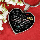 To my wife: Gift for Christmas 2018, Christmas gift ideas for wife, beautiful wife necklace, wife necklace, to my wife necklace, best gifts for wife, birthday gifts for wife, husband and wife necklace 920