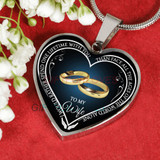 To my wife: Gift for Christmas 2018, Christmas gift ideas for wife, beautiful wife necklace, wife necklace, to my wife necklace, best gifts for wife, birthday gifts for wife, husband and wife necklace 916