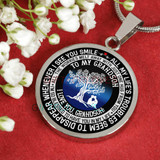 To my grandson: Gift for Christmas 2018, Christmas gift ideas for grandson, Grandson necklace from parents, Grandson necklace, to my grandson necklace, best gifts for grandson, birthday gifts for grandson, special grandson necklace, 903