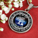 To my son: Gift for Christmas 2018, Christmas gift ideas for son, son necklace, to my son necklace, son necklace from parents, best gifts for son, birthday gifts for son, mother and son necklace, mother and son necklace, special son necklace 902