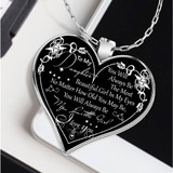 To my daughter: Gift for Christmas 2018, Christmas gift ideas for daughter, daughter necklace, to my daughter necklace, best gifts for daughter, birthday gifts for daughter, father and daughter necklace, daughter necklace from parents, 896