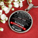 To my granddaughter: Gift for Christmas 2018, Christmas gift ideas for granddaughter,Birthday gifts for granddaughter, best gifts for granddaughter, special granddaughter necklace, amazing granddaughter necklace, to my granddaughter necklace, 895