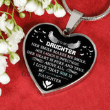 To my daughter: Gift for Christmas 2018, Christmas gift ideas for daughter, daughter necklace, to my daughter necklace, best gifts for daughter, birthday gifts for daughter, father and daughter necklace, daughter necklace from parents, 832