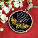 To my grandson: Gift for Christmas 2018, Christmas gift ideas for grandson, Grandson necklace from parents, Grandson necklace, to my grandson necklace, best gifts for grandson, birthday gifts for grandson, special grandson necklace, 811