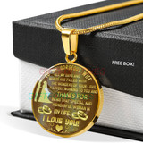 To my wife: Gift for Christmas 2018, Christmas gift ideas for wife, beautiful wife necklace, wife necklace, to my wife necklace, best gifts for wife, birthday gifts for wife, husband and wife necklace 799