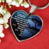To my wife: Gift for Christmas 2018, Christmas gift ideas for wife, beautiful wife necklace, wife necklace, to my wife necklace, best gifts for wife, birthday gifts for wife, husband and wife necklace 785
