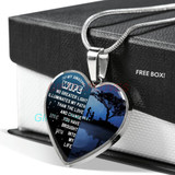 To my wife: Gift for Christmas 2018, Christmas gift ideas for wife, beautiful wife necklace, wife necklace, to my wife necklace, best gifts for wife, birthday gifts for wife, husband and wife necklace 785