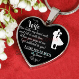 To my wife: Gift for Christmas 2018, Christmas gift ideas for wife, beautiful wife necklace, wife necklace, to my wife necklace, best gifts for wife, birthday gifts for wife, husband and wife necklace 768