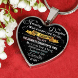 To my daughter: Gift for Christmas 2018, Christmas gift ideas for daughter, daughter necklace, to my daughter necklace, best gifts for daughter, birthday gifts for daughter, father and daughter necklace, daughter necklace from parents, 748