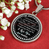 To my daughter: Gift for Christmas 2018, Christmas gift ideas for daughter, daughter necklace, to my daughter necklace, best gifts for daughter, birthday gifts for daughter, father and daughter necklace, daughter necklace from parents, 725