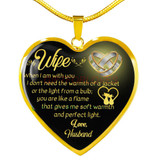 To my wife: Gift for Christmas 2018, Christmas gift ideas for wife, beautiful wife necklace, wife necklace, to my wife necklace, best gifts for wife, birthday gifts for wife, husband and wife necklace 671