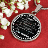 To my wife: Gift for Christmas 2018, Christmas gift ideas for wife, beautiful wife necklace, wife necklace, to my wife necklace, best gifts for wife, birthday gifts for wife, husband and wife necklace 663