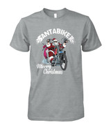 Santa Biker Merry Christmas T- Shirt