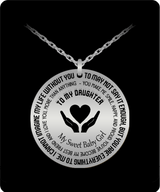 To my daughter: Gift for Christmas 2018, Christmas gift ideas for daughter, daughter necklace, to my daughter necklace, best gifts for daughter, birthday gifts for daughter, mother and daughter necklace, daughter necklace from parents, 633