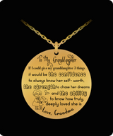 To my granddaughter: Gift for Christmas 2018, Christmas gift ideas for granddaughter,Birthday gifts for granddaughter, best gifts for granddaughter, special granddaughter necklace, amazing granddaughter necklace, to my granddaughter necklace, 630