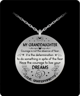 To my granddaughter: Gift for Christmas 2018, Christmas gift ideas for granddaughter,Birthday gifts for granddaughter, best gifts for granddaughter, special granddaughter necklace, amazing granddaughter necklace, to my granddaughter necklace, 594
