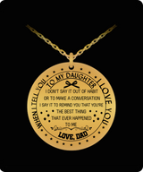 To my daughter: Gift for Christmas 2018, Christmas gift ideas for daughter, daughter necklace, to my daughter necklace, best gifts for daughter, birthday gifts for daughter, father and daughter necklace, daughter necklace from parents, 580 To my daughter: Gift for Christmas 2018, Christmas gift ideas for daughter, daughter necklace, to my daughter necklace, best gifts for daughter, birthday gifts for daughter, father and daughter necklace, daughter necklace from parents, 580