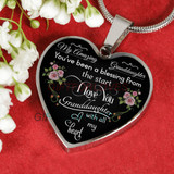 To my granddaughter: Birthday gifts for granddaughter, best gifts for granddaughter, special granddaughter necklace, grandma and granddaughter necklace, amazing granddaughter necklace, to my granddaughter necklace, granddaughter necklace 506