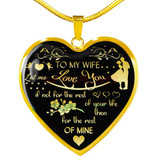 To my wife: amazing wife necklace, wife necklace,to my gorgeous wife, to my wife necklace, birthday gifts for wife, best gifts for wife, gearbubble wife necklace, to my future wife, birthday gifts for her 482