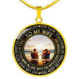 To my wife: amazing wife necklace, wife necklace,to my gorgeous wife, to my wife necklace, birthday gifts for wife, best gifts for wife, gearbubble wife necklace, to my future wife, birthday gifts for her 478