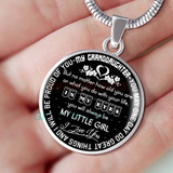 To my granddaughter: Birthday gifts for granddaughter, best gifts for granddaughter, special granddaughter necklace, grandma and granddaughter necklace, amazing granddaughter necklace, to my granddaughter necklace, granddaughter necklace 473