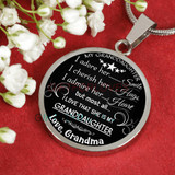 To my granddaughter: Birthday gifts for granddaughter, best gifts for granddaughter, special granddaughter necklace, grandma and granddaughter necklace, amazing granddaughter necklace, to my granddaughter necklace, granddaughter necklace 468