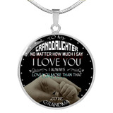 To my granddaughter: Birthday gifts for granddaughter, best gifts for granddaughter, special granddaughter necklace, grandma and granddaughter necklace, amazing granddaughter necklace, to my granddaughter necklace, granddaughter necklace 460