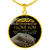 To my granddaughter: Birthday gifts for granddaughter, best gifts for granddaughter, special granddaughter necklace, grandma and granddaughter necklace, amazing granddaughter necklace, to my granddaughter necklace, granddaughter necklace 460